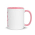 Ceramic mug - 325 ml - Abstraction 2 - Pink interior