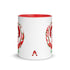 Ceramic mug - 325 ml - Ignorance - Red interior