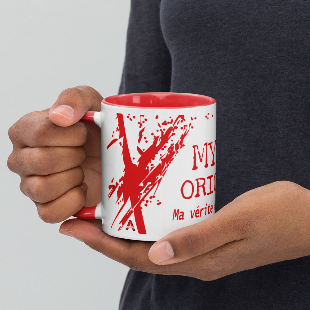 Mug en céramique - 325 ml - Mytho Original - Intérieur rouge