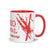 Mug en céramique - 325 ml - Mytho Original - Intérieur rouge