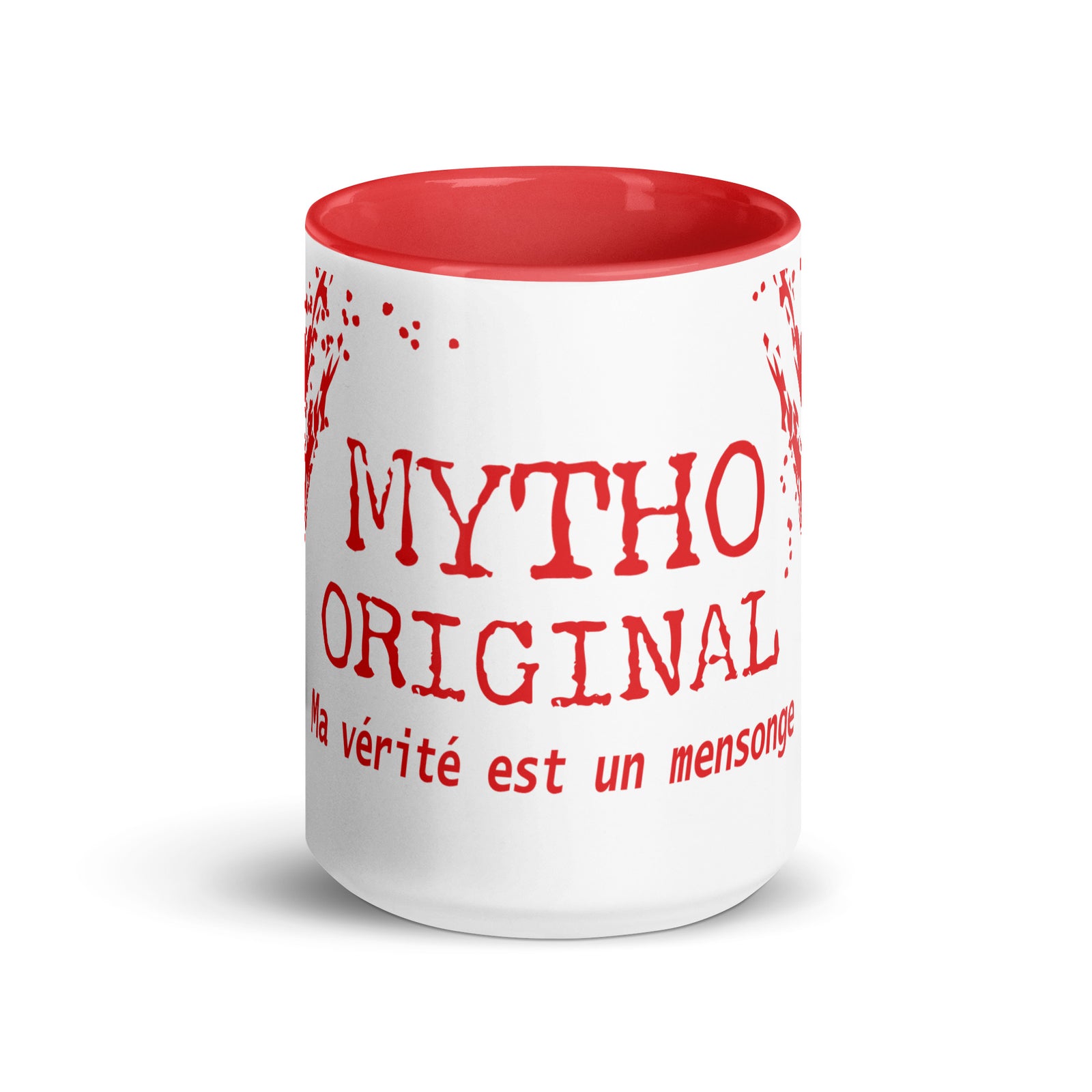 Mug en céramique - 425 ml - Mytho Original - Intérieur rouge