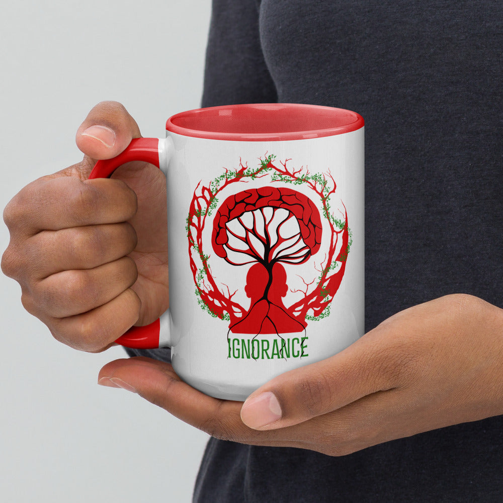 Ceramic mug - 425 ml - Ignorance - Red interior