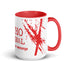 Ceramic mug - 425 ml - Mytho Original - Red interior