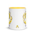 Ceramic mug - 325 ml - Ignorance - Yellow interior