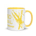 Mug en céramique - 325 ml - Mytho Original - Intérieur jaune